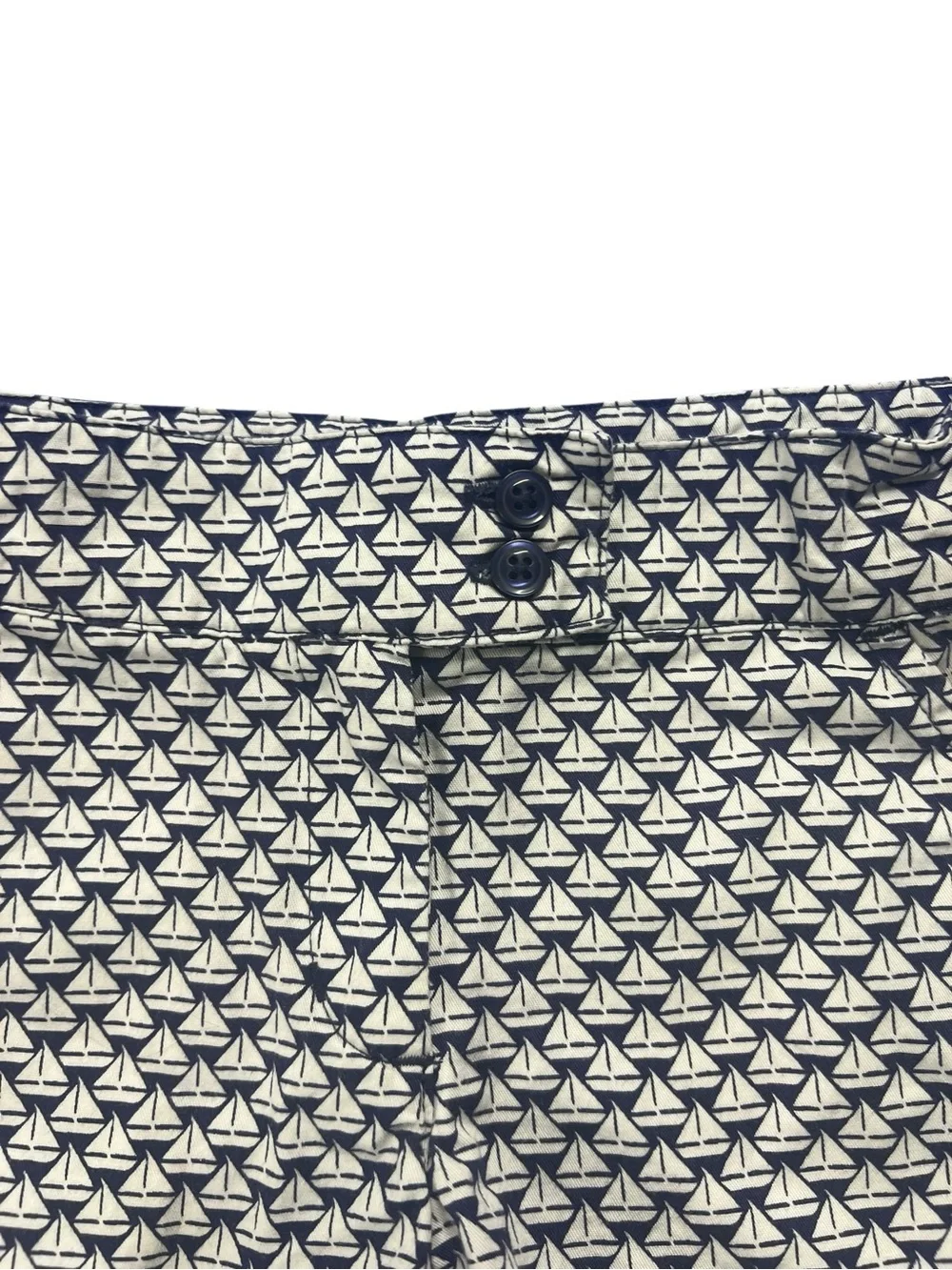 Janie and Jack 4Y Navy & White Sailboat Print Shorts